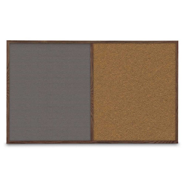 Enclosed Corkboard, 1 Door, 18"x24", 4" Fra
